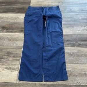 Banana Republic Aiden Summer Blue Mens 36x31 Micro Houndstooth Cotton Chino Pant